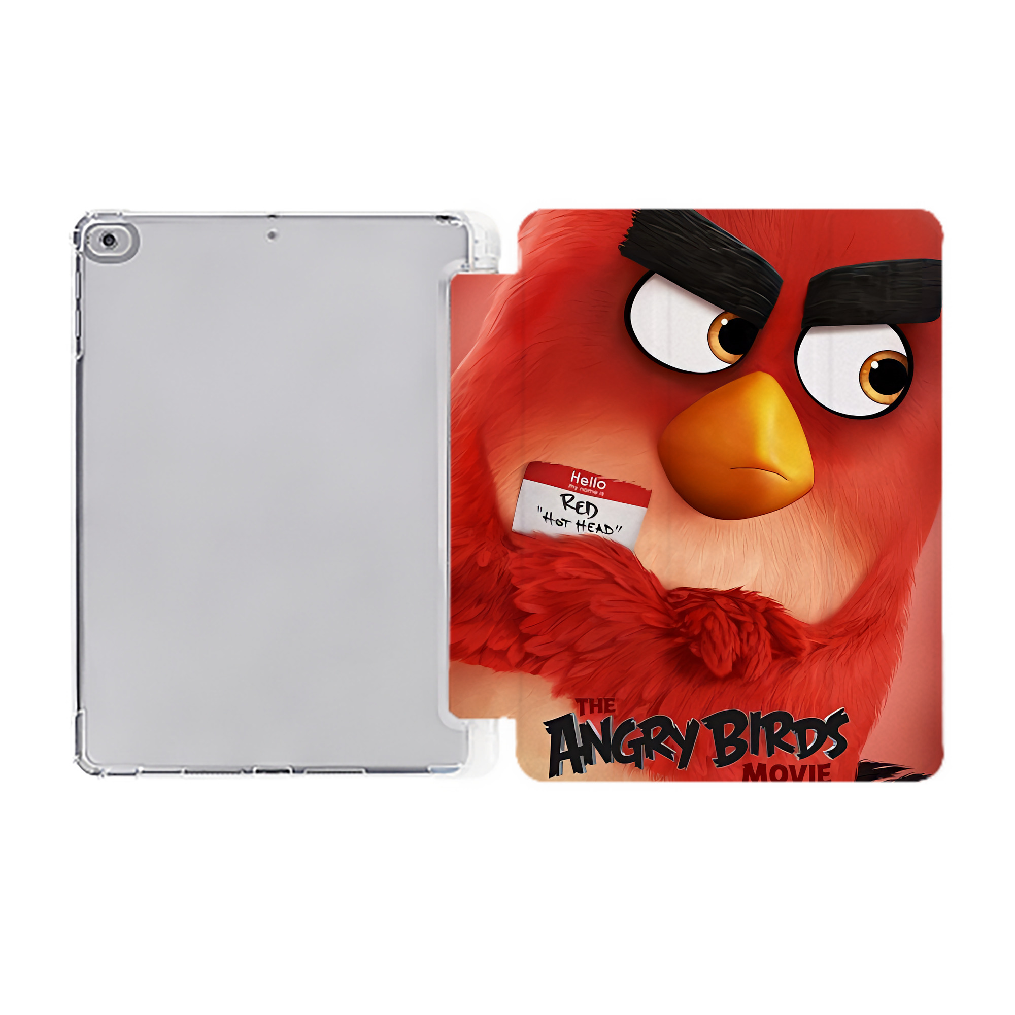 （画像用） Angry Birds アングリーバード IPad ケース ペン収納付き 三つ折りスタンド PUレザー×シリコン 対応機種9.5/10.5/10.9インチ